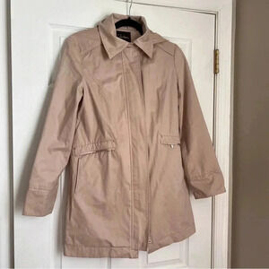 Cole Haan Women’s Beige/Tan Packable Hooded Rain Jacket - XS